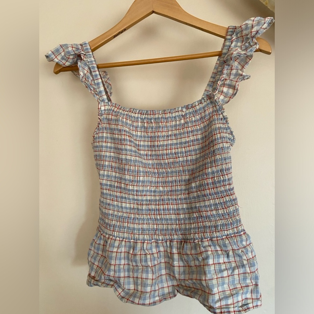 Madewell Multicolor Plaid Tank Top